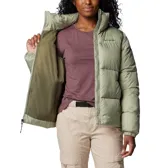 Campera inflada Columbia Puffect II Full Zip color negro, con cierre frontal, cuello alto y bolsillos laterales con cierre. Cuenta con aislamiento Thermarator™ y tejido impermeable.