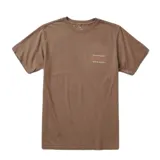 Remera de algodón en color marrón, con estampado frontal sencillo.