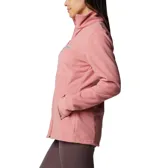 Campera polar Columbia Basin Trail III Full Zip para mujer, color azul marino. Con cierre frontal completo y bolsillos laterales con cierre.
