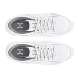 Zapatillas urbanas Under Armour W Essential Runner, color negro con detalles en blanco y suela marrón.