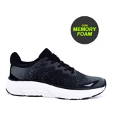 Championes deportivos American Sport Blink, color negro con detalles en gris y suela blanca.