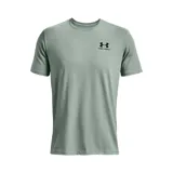 Remera celeste de Under Armour, corte clásico, mangas cortas y logo estampado en el pecho.