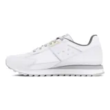 Zapatillas urbanas Under Armour W Essential Runner, color negro con detalles en blanco y suela marrón.