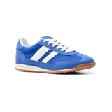 Championes deportivos American Sport Resh Drift, color azul con detalles en blanco y suela marrón.