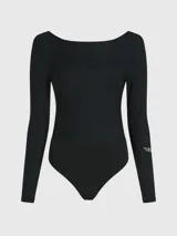 Body de manga larga con detalle de hebilla