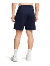 Short deportivo Under Armour Tech color azul marino con logo blanco en la pierna izquierda.