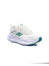 Championes Umbro Dash para mujer, color negro con suela blanca.