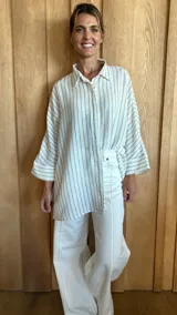 Lino Raya beige gruesa