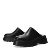 Zuecos Miss Carol LIA con plataforma de goma, color blanco hueso.