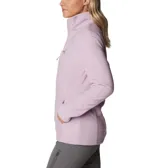 Campera polar Columbia Basin Trail III Full Zip para mujer, color azul marino. Con cierre frontal completo y bolsillos laterales con cierre.