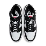 Zapatillas Nike Dunk High de caña alta, color blanco con detalles en negro.