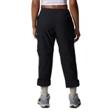 Pantalón de trekking negro convertible en short, con tecnología Omni-Shield que repele la humedad y resiste las manchas.