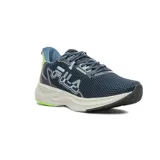 Championes Fila Racer Wings para mujer, color azul marino con detalles en verde claro y cashmere.