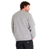 Buzo gris de algodón y poliéster con logo de Caterpillar estampado en el pecho y logo triangular en la manga.