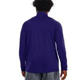 Buzo Under Armour de hombre, color violeta, con cuello alto y cierre parcial. Tiene el logo de la marca en el pecho.