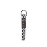 Cordones de diseño a cuadros en blanco y negro, ideales para personalizar tu calzado.