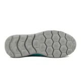 Zapatillas deportivas de mujer en color turquesa con detalles en beige, diseñadas para running.