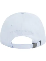 Gorra de béisbol celeste de algodón con logo de Tommy Hilfiger bordado en el frente.