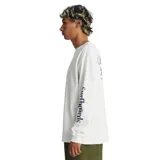 Remera de manga larga color blanco con estampa en el pecho y en las mangas con el logo de la marca Critical Slide.