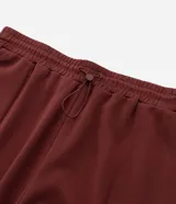 Pantalón deportivo estilo jogger color ladrillo, confeccionado en poliviscosa. Cuenta con cintura ajustable, bolsillos laterales y dobladillo ajustado.