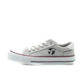 Championes Topper Wagon de lona color gris con detalles en blanco y suela de goma.