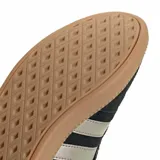 Championes Adidas Breaknet Sleek negros con detalles en gris y suela color caramelo.