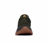 Zapatillas urbanas Columbia Fairbanks Low, color negro con suela marrón y detalles en gris.