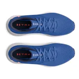 Championes Under Armour Charged Aurora para mujer, color negro con detalles en gris y suela blanca.