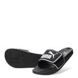 Sandalias Puma Leadcat 2.0 V para hombre, color negro con logo de la marca en blanco.