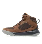 Botas de trekking Columbia Portlander color marrón, con capellada de cuero y detalles en textil. Tecnología impermeable Omni-Tech y suela Adapt Trax para mayor tracción.