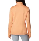 Campera polar Columbia con cierre frontal, bolsillos laterales con cierre y orificios para pulgares.
