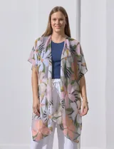 Kimono Barrington de modal con estampado de flores.