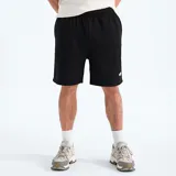 Short negro de The North Face con logo bordado en blanco.