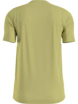 Remera slim con cuello redondo y logo institucional de Calvin Klein en contraste, confeccionada en mezcla de algodón.