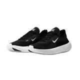 Championes de running Nike Free 2025, color negro con suela blanca y logo blanco.
