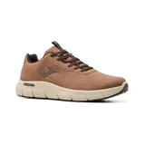 Championes Joma de uso diario y para caminar, color marrón, con capellada de piel sintética, plantilla Memory Foam con perforaciones VTS, entresuela de phylon y suela de caucho Durability antideslizante con tecnología Slip Resistant.