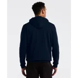Buzo hoodie azul marino de felpa con logo Sticker Pete bordado al frente, con capucha ajustable con cordón y bolsillo tipo canguro.