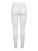 Pantalón de jean blanco de corte skinny.