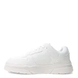 Championes urbanos Push Mangieri acordonados, color beige con detalles en blanco y suela marrón.