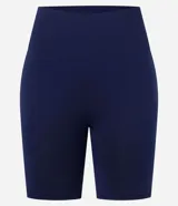 Bermuda deportiva ajustada de poliamida con acabado seamless y efecto levanta pompis.