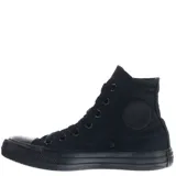 Championes Converse All Star Chuck Taylor de caña alta, color negro.