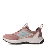 Championes de trail running Adidas Terrex Tracefinder 2 color rosa con detalles en celeste y blanco.