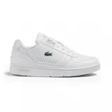 Championes urbanos Lacoste modelo T-Clip, color blanco con logo de la marca en el lateral.