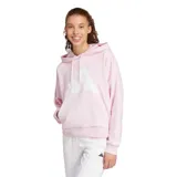Canguro Adidas Essentials Big Logo, color rosa claro con logo blanco estampado en el frente.
