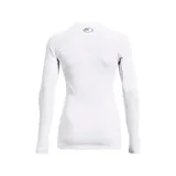 Remera Under Armour Coldgear negra de manga larga con logo blanco en el pecho.