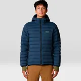 Campera con capucha y cremallera completa, liviana y compactable, fabricada en plumón de 650 cuins y con capa exterior resistente a la intemperie Pertex® Quantum.