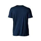 Remera deportiva Asics negra con logo plateado estampado en el pecho. Confeccionada en tejido de punto de secado rápido y materiales reciclados.