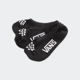 Medias invisibles de algodón negro con logotipos Checkerboard y diseño clásico.