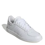 Championes Adidas Breaknet Sleek de cuero sintético blanco, con detalles perforados y suela de goma.
