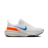 Championes de running Nike Invincible 3 Blueprint, color blanco con detalles en azul y naranja.